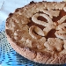 -Crostata con pasta alle nocciole, guarnita con marmellata di albicocche  - -