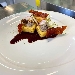 -Geometria di polenta con crema di radicchio e noci - -