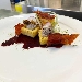 -Geometria di polenta con crema di radicchio e noci - -