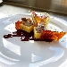 -Geometria di polenta con crema di radicchio e noci - -