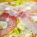 -Pomodoro giallo Solania, pesto alla trapanese, culatello di Venticano, noci e squacquerone  - -