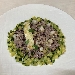 -Risotto bicolore con rana pescatrice e lime - -