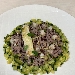 -Risotto bicolore con rana pescatrice e lime - -