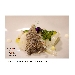 -carpaccio baccal, lattuga di mare e perle di lime - -