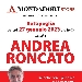 Andrea Roncato ospite per un aperitivo con firmacopie il 27 gennaio alla Libreria Mondadori a Battipaglia - -