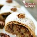 Dessert - strudel con frutta candita e mele renette con salsa vaniglia - 