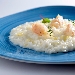 Risotto al Pecorino Romano DOP e tartare di gambero - -