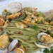 Linguine alle alghe con vongole veraci - -