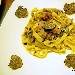 -Primi piatti - -Fettuccine tutto bosco, con: salsicce, funghi porcini e tartufo